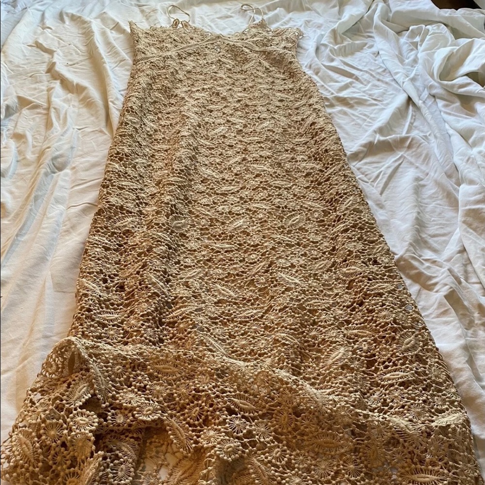 GORGEOUS NUDE SELF PORTRAIT LACE DRESS**2